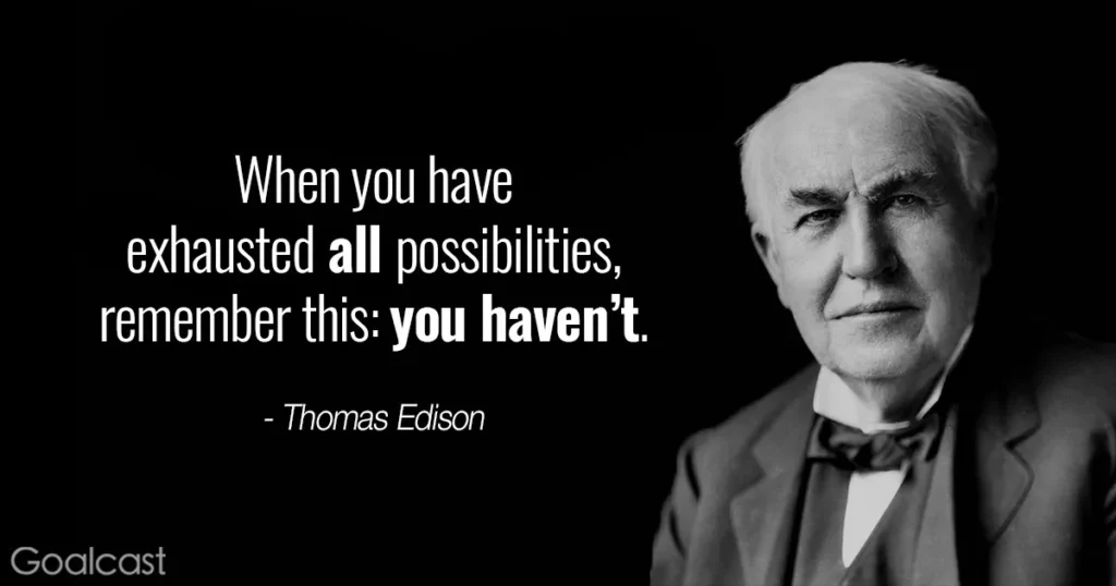 Thomas Edison Quote